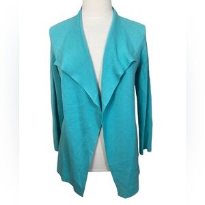 Mint Open front organic cotton silk cardigan